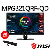msi微星 Optix MPG321QRF-QD 32吋 電競螢幕(送MAG XA2821 SoundBar喇叭)