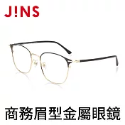 JINS 商務眉型金屬眼鏡 (AUMF19A097) 金色
