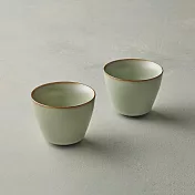 安達窯 - 汝窯翠荷 - 禪風對杯2件組 (禮盒裝)