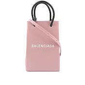 BALENCIAGA Logo購物手機袋 (復古粉)