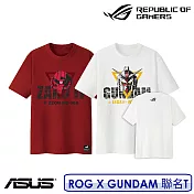 ASUS ROG X GUNDAM CT1007 鋼彈 鋼彈聯名 T-Shirt 紅色 薩克款 L號