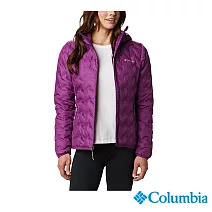 Columbia 哥倫比亞 女款- Omni-Heat 鋁點保暖650羽絨連帽外套 UWR02600 S 亞規 紫色