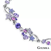 GIUMKA 白K飾-手鍊閃爍夜空星星女士手鏈 精鍍正白K 單個價格 MH06009 紫鋯手鍊