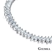 GIUMKA 白K飾-手鍊幸福微笑女士手鏈 精鍍正白K 單個價格 MH06012 白鋯手鍊