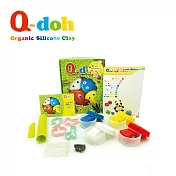 Q-doh 魔法定型有機矽膠黏土 4色工具組