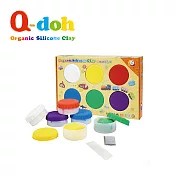 Q-doh 魔法定型有機矽膠黏土 6色補充盒- 基本色