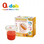 Q-doh 職能運動有機矽膠黏土單色盒 100g- 橘(中軟)