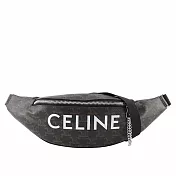 CELINE TRIOMPHE Logo 帆布腰包 (黝黑色)