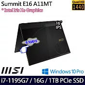 【MSI】微星 Summit E16FlipEvo A11MT-052TW 16吋/i7-1195G7/16G/1TB SSD/Win10 Pro 商務筆電
