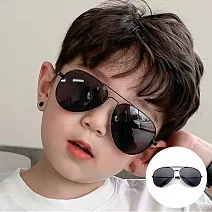 【SUNS】兒童時尚飛行員太陽眼鏡 7-16歲適用 抗UV400  【51720】 槍眶灰片