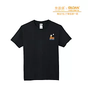 Gildan X 柴語錄  聯名亞規精梳厚磅中性T恤HA00系列     打擊我第一款(XS-2XL)(預購) XL 黑色