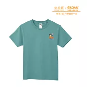 Gildan X 柴語錄  聯名亞規精梳厚磅中性T恤HA00系列     打擊我第一款(XS-2XL)(預購) XS 海水綠