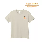 Gildan X 柴語錄  聯名亞規精梳厚磅中性T恤HA00系列     打擊我第一款(XS-2XL)(預購) M 卡其