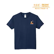 Gildan X 柴語錄  聯名亞規精梳厚磅中性T恤HA00系列     打擊我第一款(XS-2XL)(預購) M 藏青