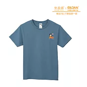 Gildan X 柴語錄  聯名亞規精梳厚磅中性T恤HA00系列     打擊我第一款(XS-2XL)(預購) XL 丹寧藍