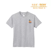 Gildan X 柴語錄  聯名亞規精梳厚磅中性T恤HA00系列     打擊我第一款(XS-2XL)(預購) M 運動灰
