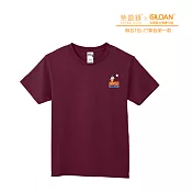 Gildan X 柴語錄  聯名亞規精梳厚磅中性T恤HA00系列     打擊我第一款(XS-2XL)(預購) M 棗紅色