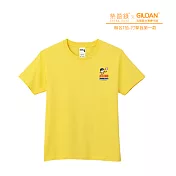 Gildan X 柴語錄  聯名亞規精梳厚磅中性T恤HA00系列     打擊我第一款(XS-2XL)(預購) XS 黃色