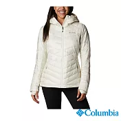 Columbia 哥倫比亞 女款- 金鋁點 極暖連帽外套 UWR71020 L 亞規 米白