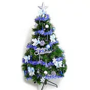 【摩達客】台灣製15尺/15呎(450cm)特級綠松針葉聖誕樹(+藍銀色系配件組)(不含燈)本島免運費