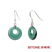 石頭記 水晶耳環-晶彩魔力(多材質選) 綠水晶-A