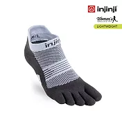 【injinji】RUN女性輕量吸排五趾隱形襪 (灰色) - NAA09 | COOLMAX 吸濕排汗 女生腳型 專用五趾襪 M-L 灰色