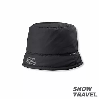 雪之旅 PRIMALOFT保暖雙面漁夫帽 黑