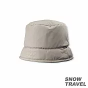 雪之旅 PRIMALOFT保暖雙面漁夫帽 卡其