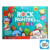【JarMelo 原創美玩】兒童創意繪畫-石頭彩繪聖誕版款(綠盒) JA94266