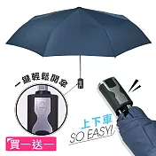 【2mm】第三代通勤加固抗風自動開收傘(買一送一)_ 灰+隨機