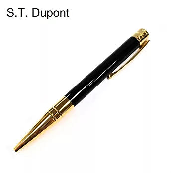 【S.T.Dupont 都彭】D-Initial系列黑桿金夾原子筆(265202)
