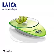 義大利LAICA 時尚設計觸控式彩色電子廚房秤 磅秤 料理秤 KS1005 青草綠