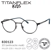 2021秋冬新款 【TITANFLEX Kids】德國超彈性鈦金屬圓框兒童眼鏡 830123 無煙煤 (10) 44□19-130