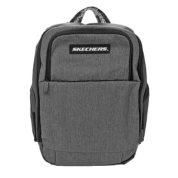 Skechers Bag [S100238] 後背包 手提 減壓背帶 透氣 舒適 多層收納 45*30*14cm 麻灰 FREE 灰/黑
