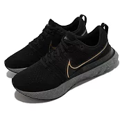 Nike 慢跑鞋 React Infinity Run 男鞋 輕量 透氣 舒適 避震 運動 路跑 黑 金 CT2357009 26cm BLACK/GOLD
