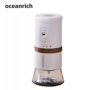 oceanrich便攜式電動陶瓷錐刀磨豆機(白色) G2