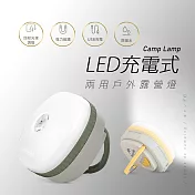【JP嚴選-捷仕特】 LED充電式兩用戶外露營燈 暖黃色