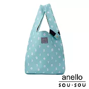 anello SOU．SOU聯名款第二彈 皮革折疊式手提購物袋- 十數(薄荷綠) MGR