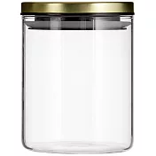 《Premier》Freska玻璃密封罐(金700ml) | 保鮮罐 咖啡罐 收納罐 零食罐 儲物罐