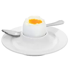 《Pulsiva》碟形瓷製蛋杯 | 雞蛋杯 蛋托 早午餐 餐具