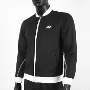 Yonex [16511TR007] 男 外套 運動 休閒 訓練 吸濕 排汗 速乾 輕量 舒適 透氣 黑白 2XL 黑/白