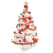 台灣製10呎/10尺 (300cm)特級白色松針葉聖誕樹 (紅金色系配件)(不含燈)(本島免運費)