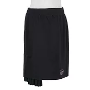 Skechers [L321W098-0018] 女 短裙 休閒 簡約 舒適 穿搭 百搭 柔軟 黑 S 黑