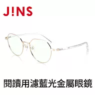 JINS 閱讀用濾藍光金屬眼鏡(AFPC21A105) 金色