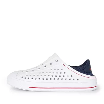 Skechers Guzman Steps [91995LWNVR] 童鞋 水鞋 雨天 游泳 戲水 透氣 可踩後跟 白 18 白/深藍