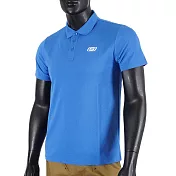 Skechers [L221M009-004Q] 男 短袖 上衣 POLO衫 經典 簡約 素面 百搭 舒適 穿搭 藍 M 藍