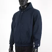 Champion [S800-32C] 男 連帽外套 美規 高磅數 棉質 運動 休閒 舒適 刷毛 保暖 穿搭 深藍 S 深藍