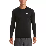 Nike Essential [NESSA587-001] 男 長袖 防曬衣 快速排水 防禦 紫外線 UPF40 黑 L 黑