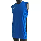 Nike AS M League REV Tank [839436-406] 男 籃球 背心 透氣 單面 長版 藍黑 XS 藍/黑