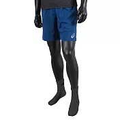 Asics Shorts [2033B130-401] 男 短褲 運動 訓練 休閒 輕量 舒適 透氣 台製 藍 2XL 藍
